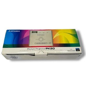 Mitsubishi Electric PK20 Mini Pocket‎ Projector Silver DLP with Power Adapter